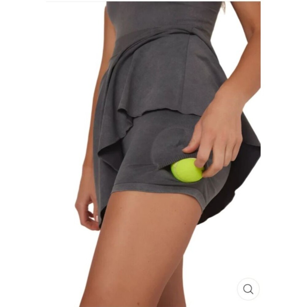 Z Supply Ready To Rock Mineral Washed Skort Dress M/L SEAMLESS RIBBED ATHLEISURE - Picture 3 of 8